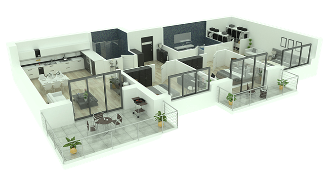 Konvertierungsdienste für Grundrisse von Immobilien