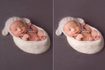 Retuschierdienste für Babyfotos
