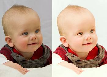 Unternehmen für die Retusche von Babyfotos