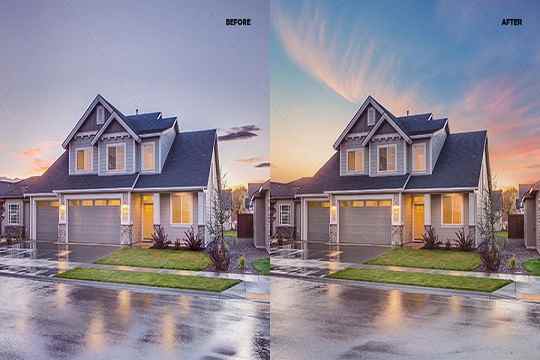 Services de changement de ciel immobilier