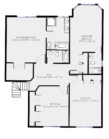 Plan d'étage immobilier